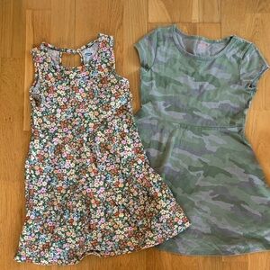 Floral and Camouflage Girls Dress Set.  Size small.
